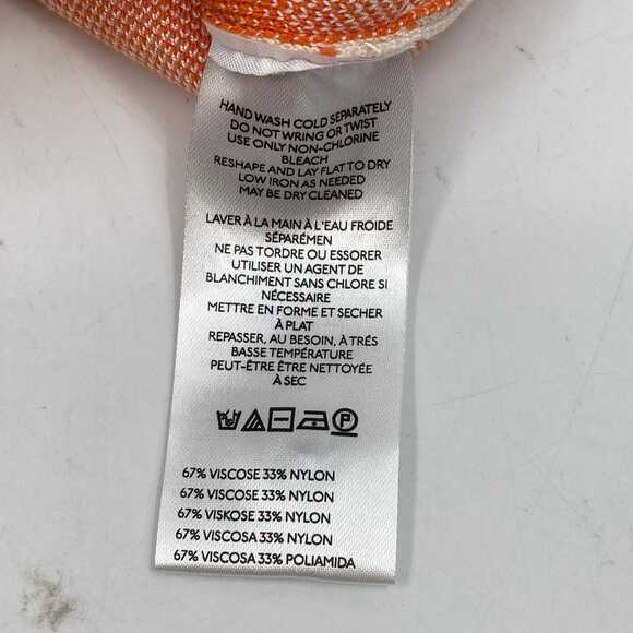 Maeve Orange/White/Blue Seahorse Print Cardigan | Women’s XL - Picture 4 of 6